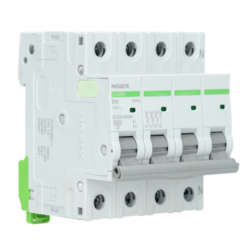 NOARK Electric installatieautomaat 3-polig+nul 16A B-kar (Ex9BN 3PN B16)