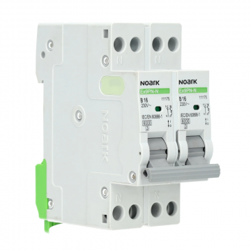 NOARK Electric fornuisgroep 2-polig+2 nul 16A B-kar (Ex9PN-N 2P2N B16)