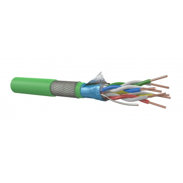 Dynamic signaalgrondkabel VO-JY(st)Y 4x2x0.8mm Dca-s2,d0,a3 groen per meter