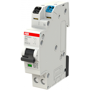 ABB FlexLine installatieautomaat 1-polig+nul 6A B-kar (SNX201-B6)