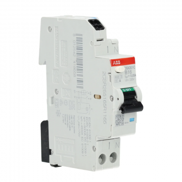 ABB Componenten FlexLine aardlekautomaat 1-polig+nul 16A B-kar 30mA (DSX301C B16 A30)
