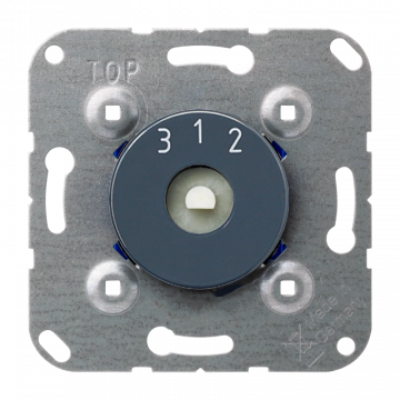 JUNG 10A 250V 1-polig 3 standen schakelaar/ventilatorschakelaar (1504.10N)