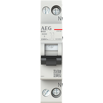 AEG installatieautomaat 1-polig+nul 32A B-kar (EX61NRB32)