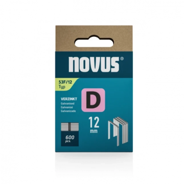 Novus niet met platte draad D 53Fx12mm 600 stuks (042-0791)