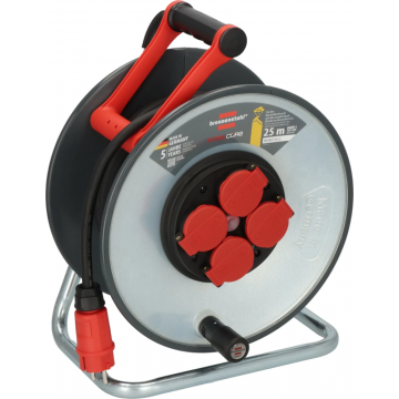 BRENNENSTUHL bouwkabelhaspel 4-voudig H07RN-F 3x2.5mm staal IP44 25 meter (9192250110)