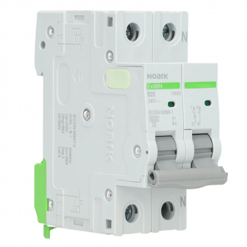 Noark installatieautomaat 1-polig+nul 25A B-Kar (Ex9BN 1PN B25)
