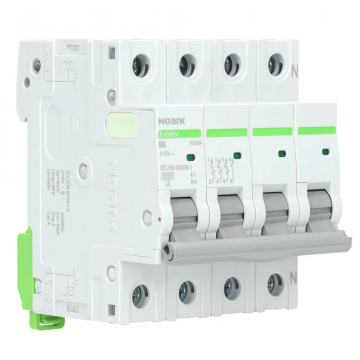 Noark installatieautomaat 3-polig+nul 6A B-Kar (Ex9BN 3PN B6)