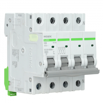 Noark installatieautomaat 3-polig+nul 20A C-Kar (Ex9BN 3PN C20)