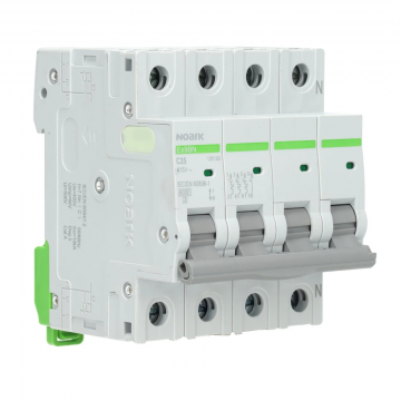 Noark installatieautomaat 3-polig+nul 25A C-Kar (Ex9BN 3PN C25)