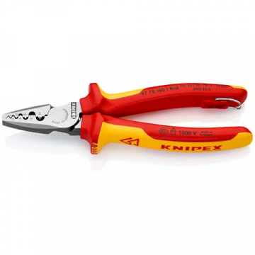 KNIPEX krimptang voor adereindhulzen 0.25-16mm2 VDE comfort handgreep (9778180T)