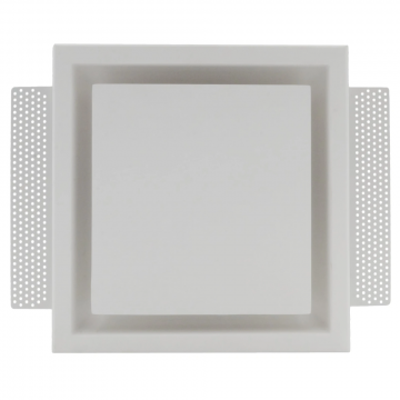 Weckx inbouw ventielrooster voor toevoer en afvoer vierkant Ø100mm - wit (20709100)