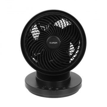 Eurom tafelventilator 8 standen 26,5cm Vento 3D Silent Comfort - black (384918)