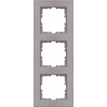 Kopp HK07 Pure - Afdekraam 3-voudig staal(407047004)