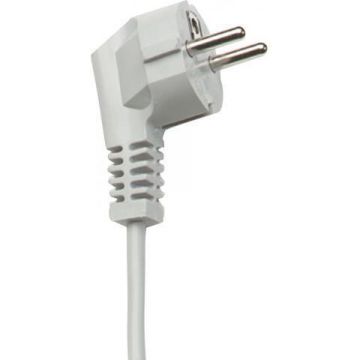 HK / HAKA netsnoer met schuko stekker 3x1.5mm2 1.5 meter  wit (517400033)