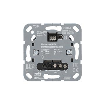 Gira Systeem 3000 universele LED drukdimmer standaard (540000)