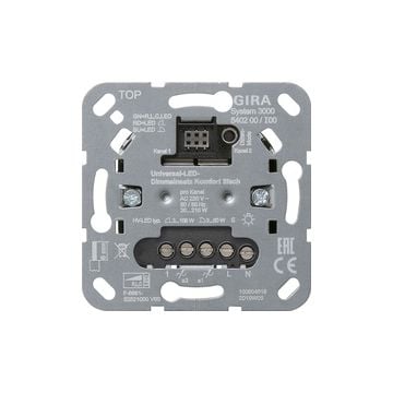 Gira Universele S3000 leddimmer basiselement Komfort 2 voudig (540200)