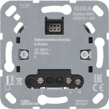 Gira Systeem 3000 neven drukdimmer 3 draads (540900)