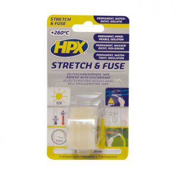 HPX stretch & fuse 25mm x 1,8 meter transparant (SI12580)