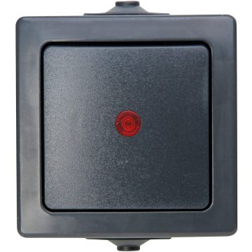 Kopp Nautic controleschakelaar IP44 - antraciet (566615003)