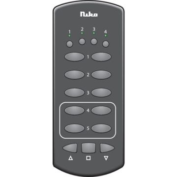 Niko Rf - Draadloze handzender 4 kanalen Zwart 05-312