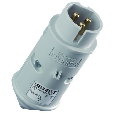 Mennekes CEE contactstop 3-polig 50V 12H 16A IP44 (637A)