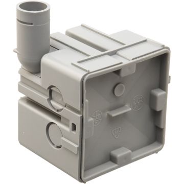 ABB Installatiedozen en -kasten inbouwdoos schoonmetselwerk vierkant met 16mm buisinvoer 58mm diep Hafobox (196)