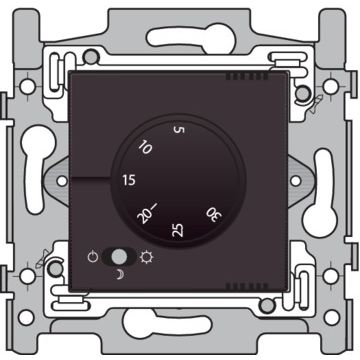 Niko elektronische thermostaat 230V - donker bruin (124-88001)