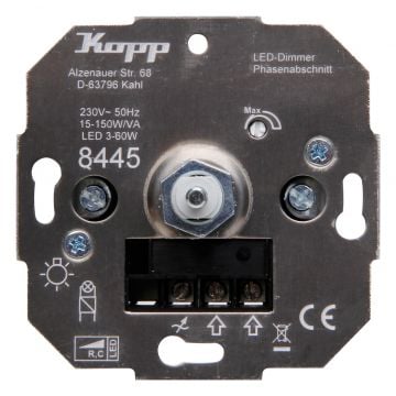 Kopp sokkel LED dimmer met drukschakelaar RC 3-50W (844500001)