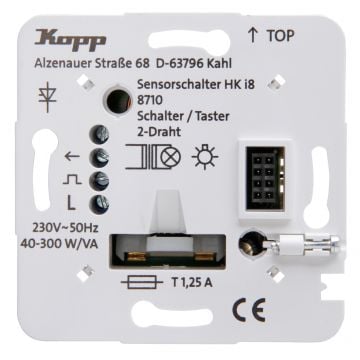 Kopp HKi8 techniek schakelaar/drukschakelaar 2-draads aansluiting