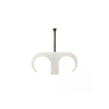 HEKON spijkerclips dubbel 16-19mm - grijs per 100 stuks