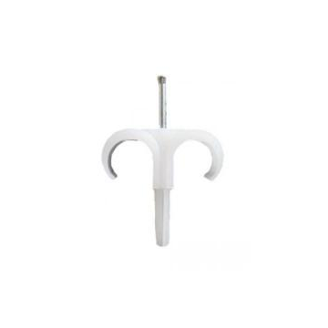 Newlec spijkerplugclips dubbel 16 - 19mm - naturel per 100 stuks