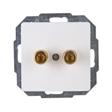 Kopp sokkel luidsprekerstopcontact - HK05 wit (921502009)