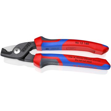 KNIPEX StepCut kabelschaar 160mm met 3-comp comfort handgreep KNIPEXtend (9512160)