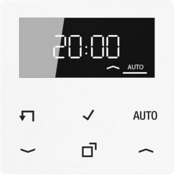 JUNG A/AS500 timer standaard met display - alpin wit (A 1750 D WW)