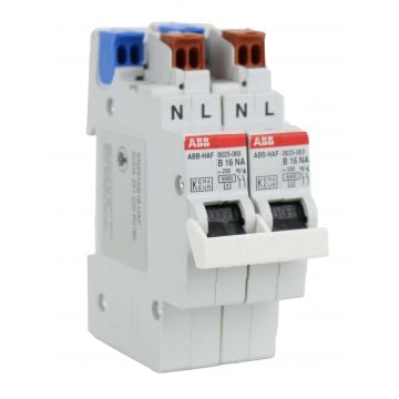 ABB HAF fornuisgroep flexomaat 2-polig+2 nul 16A B-kar t.b.v busboard 