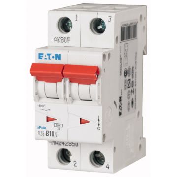 Eaton installatieautomaat 2-polig 10A C-kar (242876)