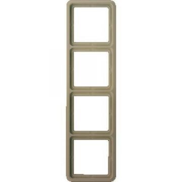 JUNG afdekraam 4-voudig - CD500 goud brons (CD 584 GB)