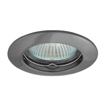 Kanlux LED Inbouwspot G5.3 50W rond niet kantelbaar Ø79mm RVS (2793)