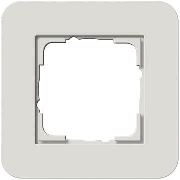 Gira E3 afdekraam 1-voudig lichtgrijs/zuiver wit