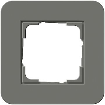 Gira E3 afdekraam 1-voudig donkergrijs/antraciet