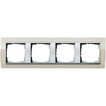 Gira Event afdekraam 4-voudig aluminium/clear zand