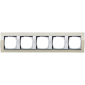 Gira Event afdekraam 5-voudig aluminium/clear zand