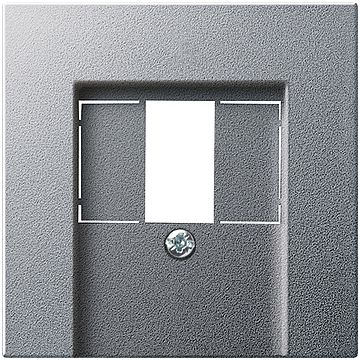 Gira afdekking voor TAE/USB aansluiting - systeem 55 aluminium (027626)