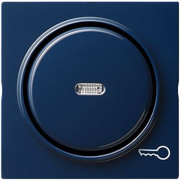 Gira S-color afdekking wip met controlevenster en deur symbool blauw