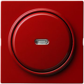 Gira S-color afdekking met wip en controlevenster rood