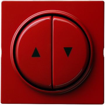 Gira S-Color afdekking met 2-voudige en pijlsymbool rood