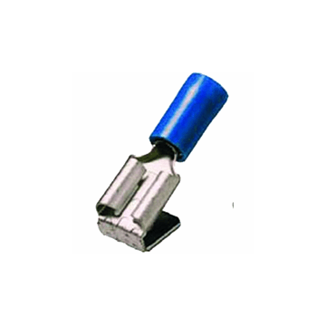 Intercable Q-serie DIN geïsoleerde vlaksteekhuls 1,5-2,5 mm² 6,3x0,8 + aftakking - blauw per 100 stuks (ICIQ2FHA)