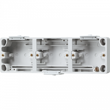 JUNG opbouw onderbak 3-voudig horizontaal IP44 - WG660 grijs (630)