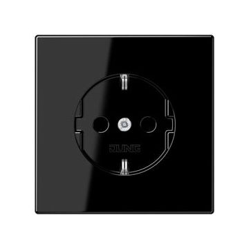 JUNG LS990 stopcontact met randaarde zwart
