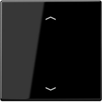 JUNG LS990 stuurafdekking standaard "pijlen" - zwart (LS 1700 P SW)